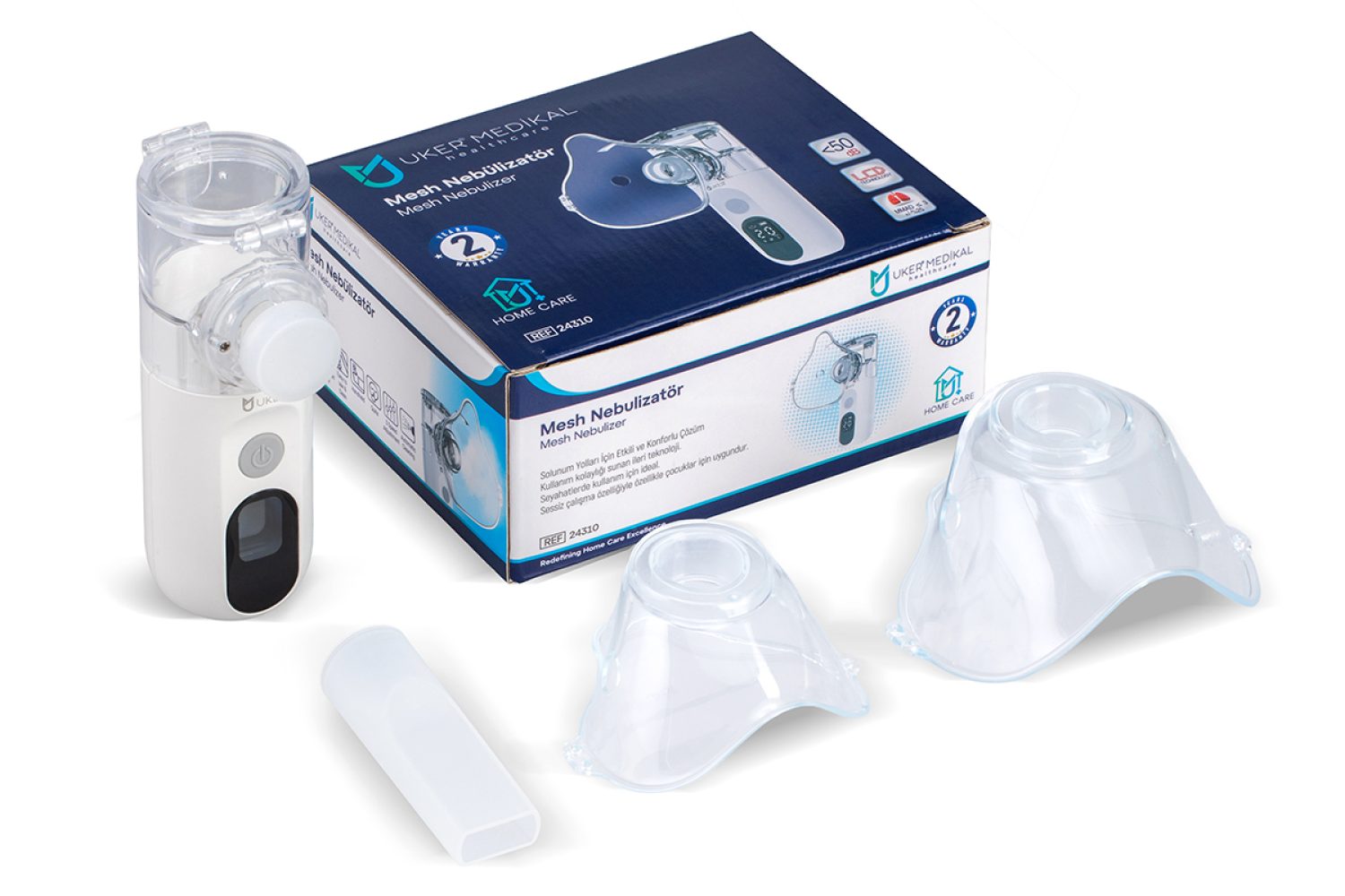 UKER® Mesh Nebulizer – Sessiz, Taşınabilir ve Hijyenik Kullanım